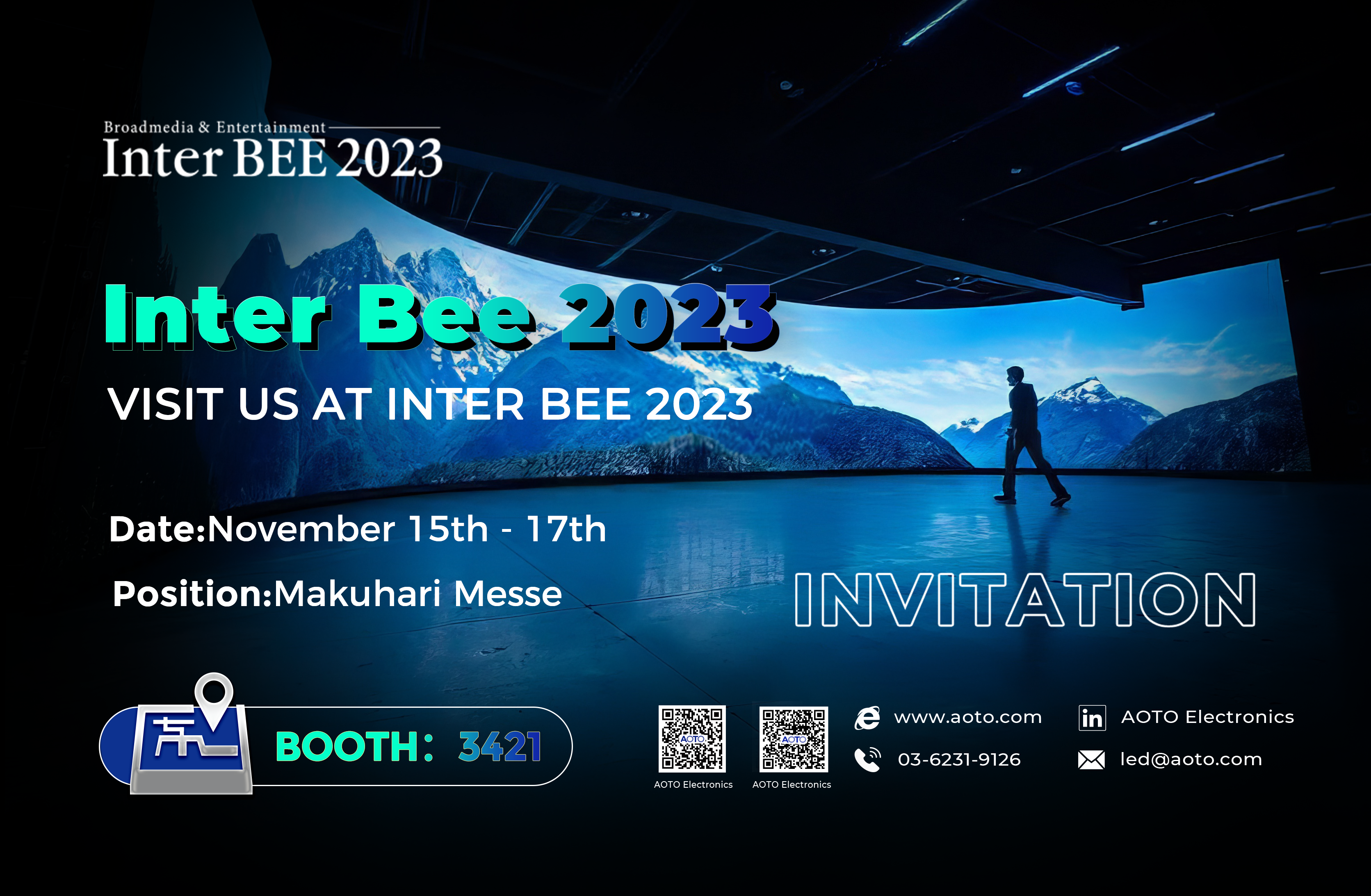 AOTO joins Toei Tokyo, Koto Electric Group, and many other industry giants at Inter Bee Japan 2023