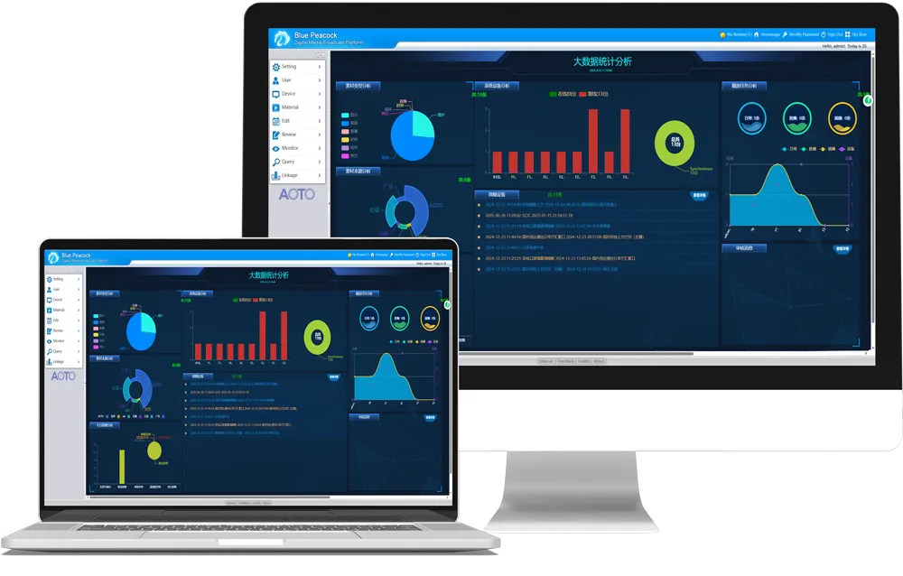 Blue Peacock · Digital Media Broadcast Control Platform